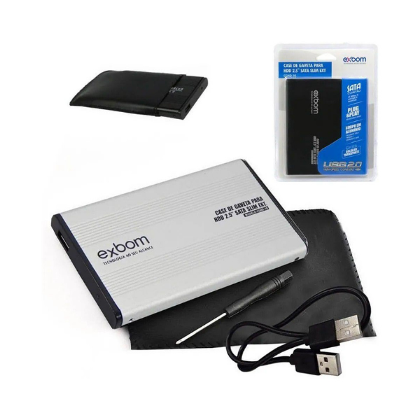 EXBOM - Case de Gaveta para HDD 2.5"