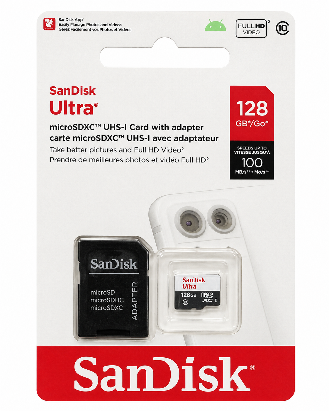 SanDisk Ultra - Cartão MicroSD com Adaptador