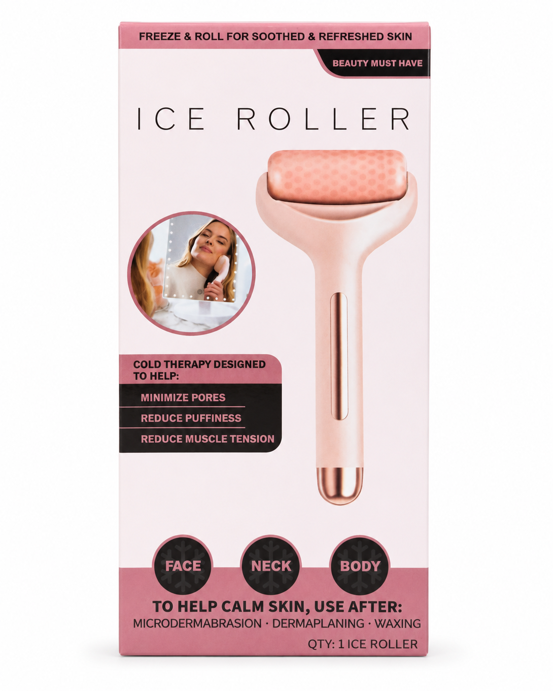 Ice Roller - Massageador Facial Gelado