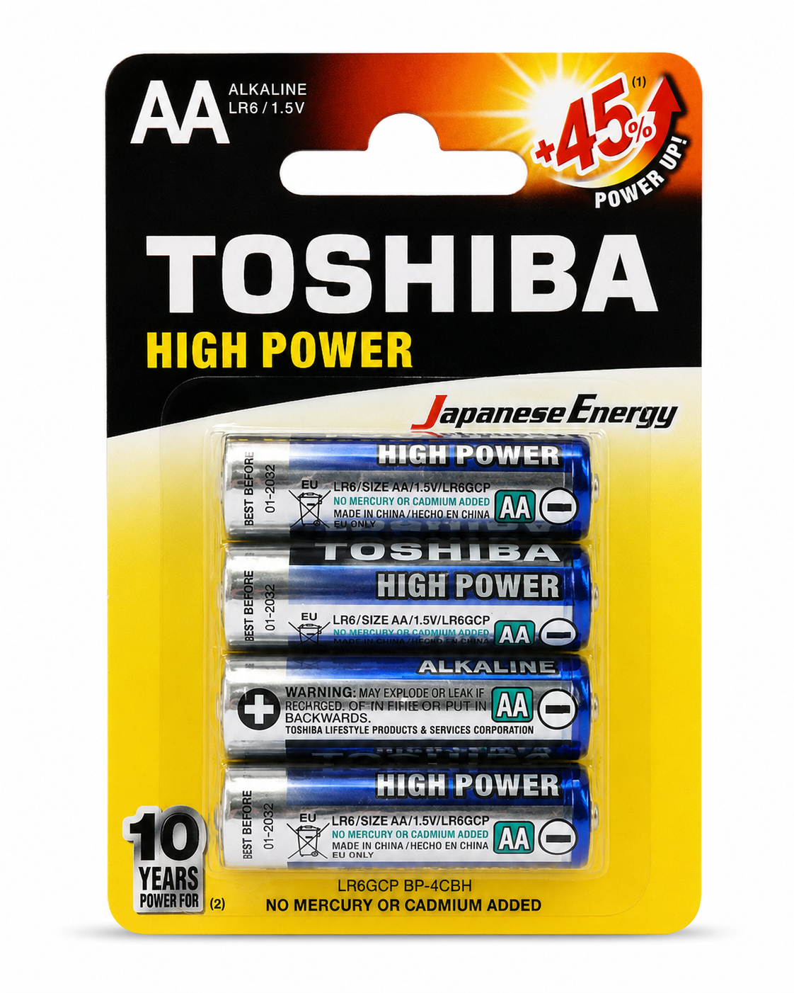 Toshiba - Pilha AA 4 Unidades
