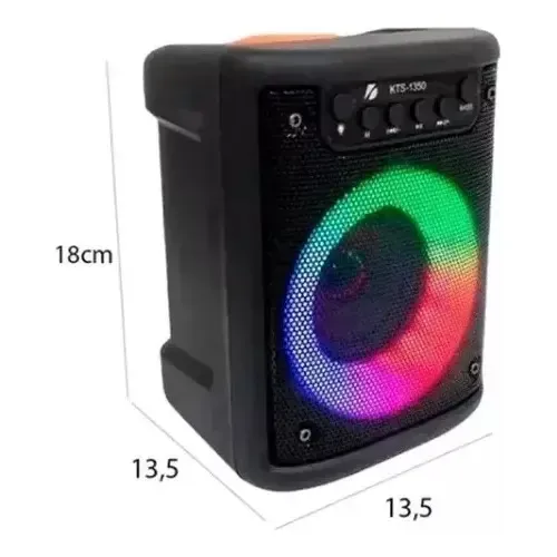 KTS-1350 Caixa de Som Portátil Bluetooth com Áudio Potente e Bateria de Longa Duração