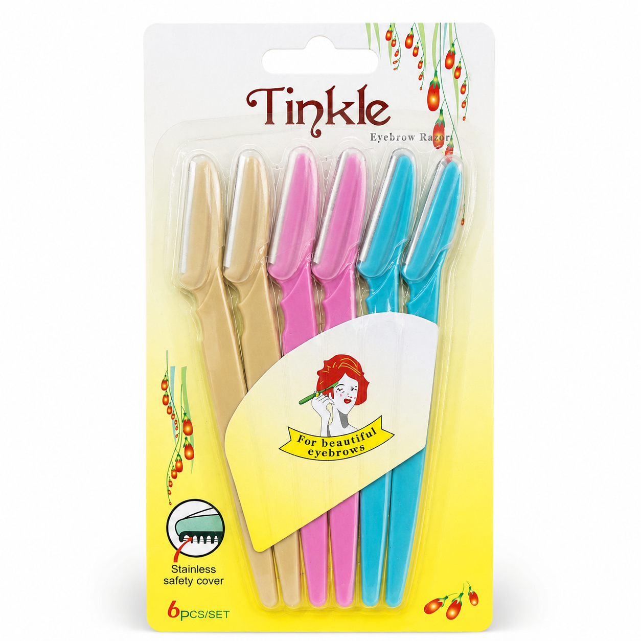 Tinkle - Navalha para Sobrancelha 6 Peças