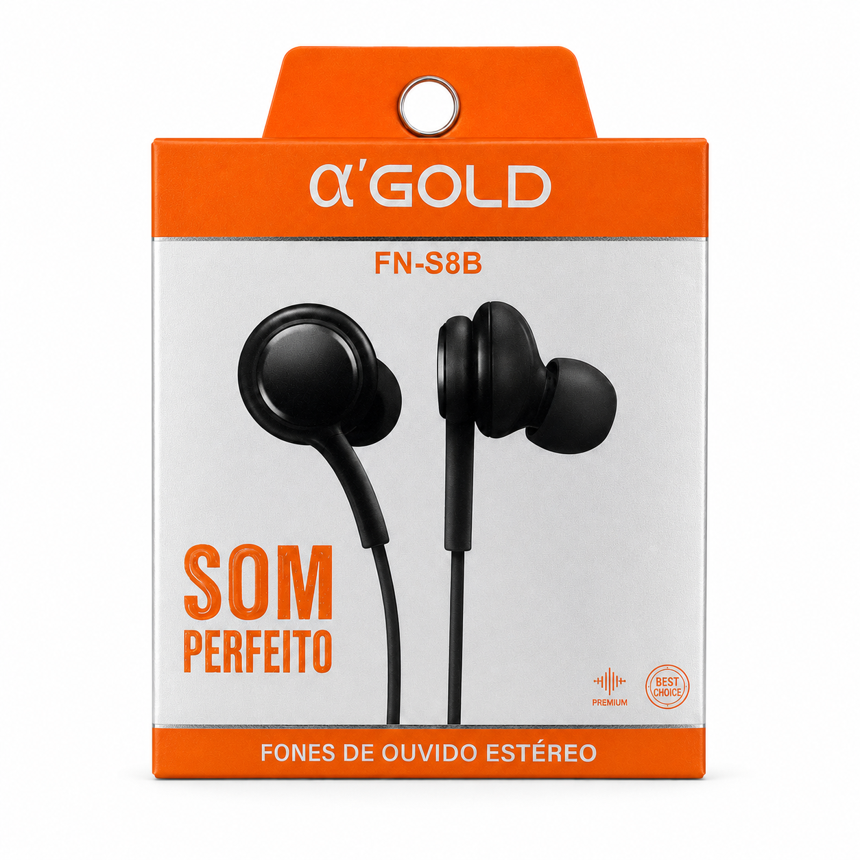 OK Gold FN-S8B - Fone de Ouvido com Microfone
