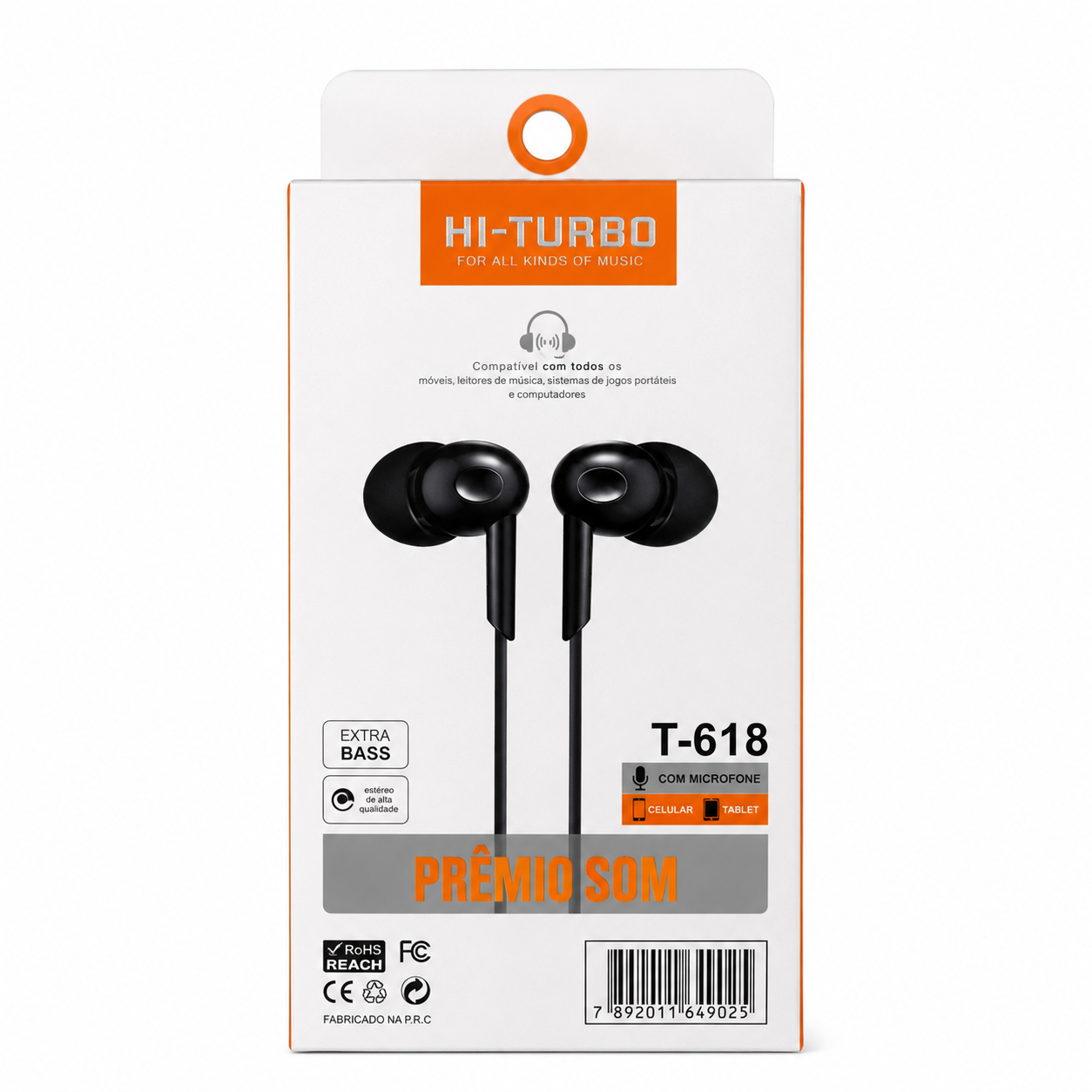 Hi-Turbo T-618 - Fone de Ouvido