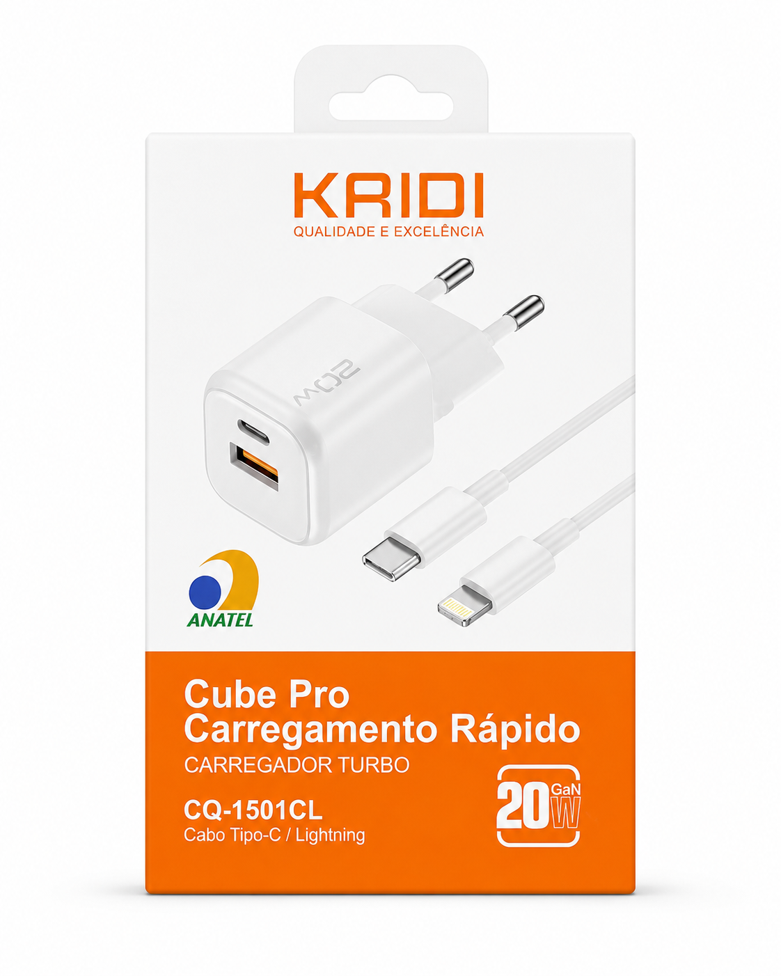 CQ-1501CL - Cube Carregamento Rápido 20W