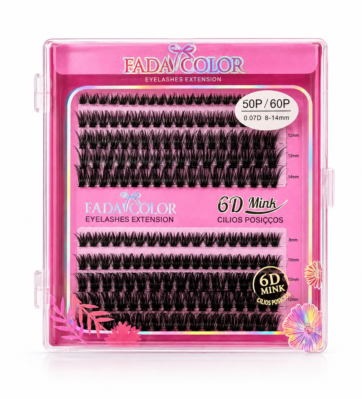 FadaColor - Cílios 50P/60P 0.10D 8-14mm