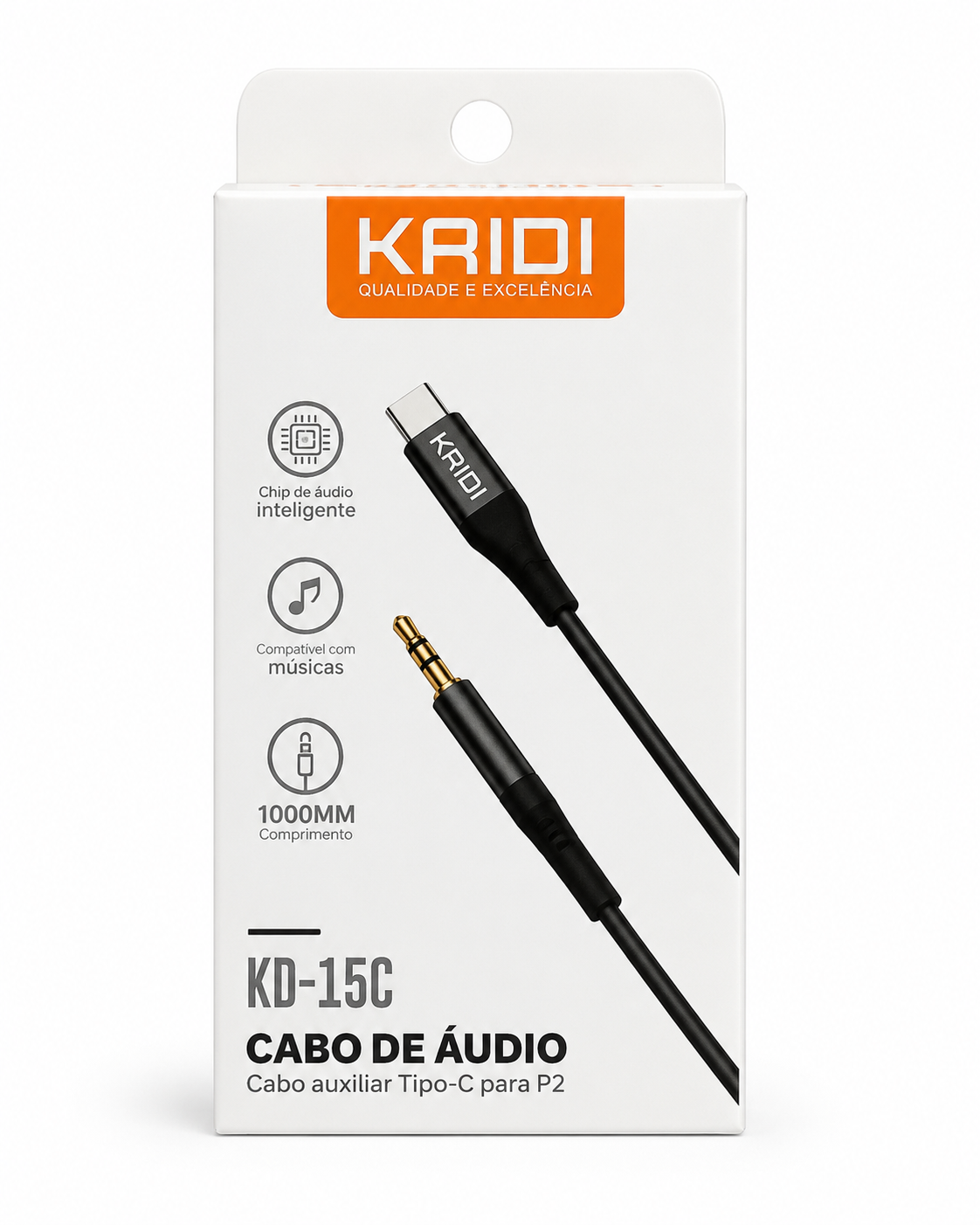 Kaidi KD-15C - Cabo de Áudio