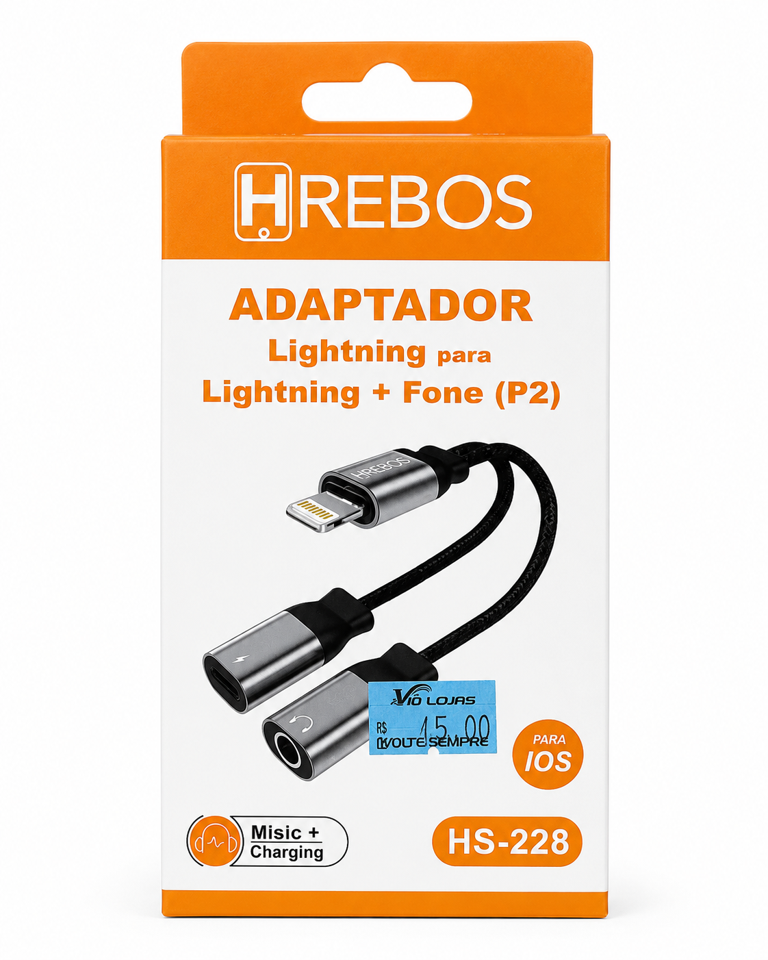 HS 228 - Adaptador para Fone P2