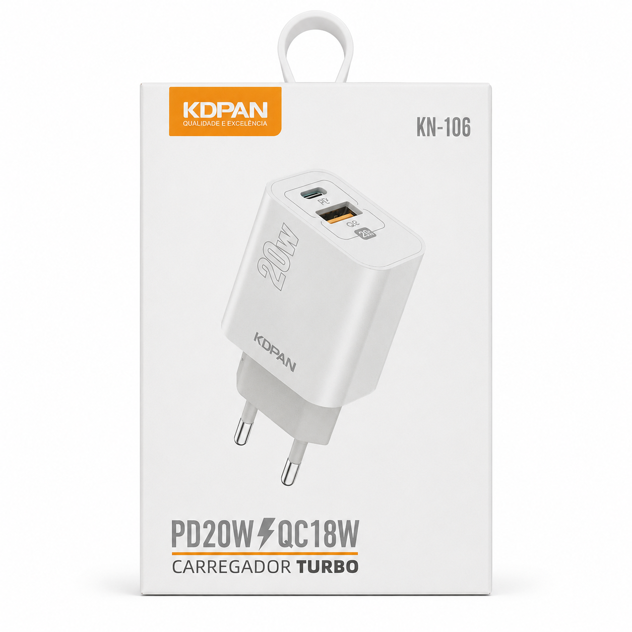 KDPAN KN-106 - Carregador PD20W QC18W