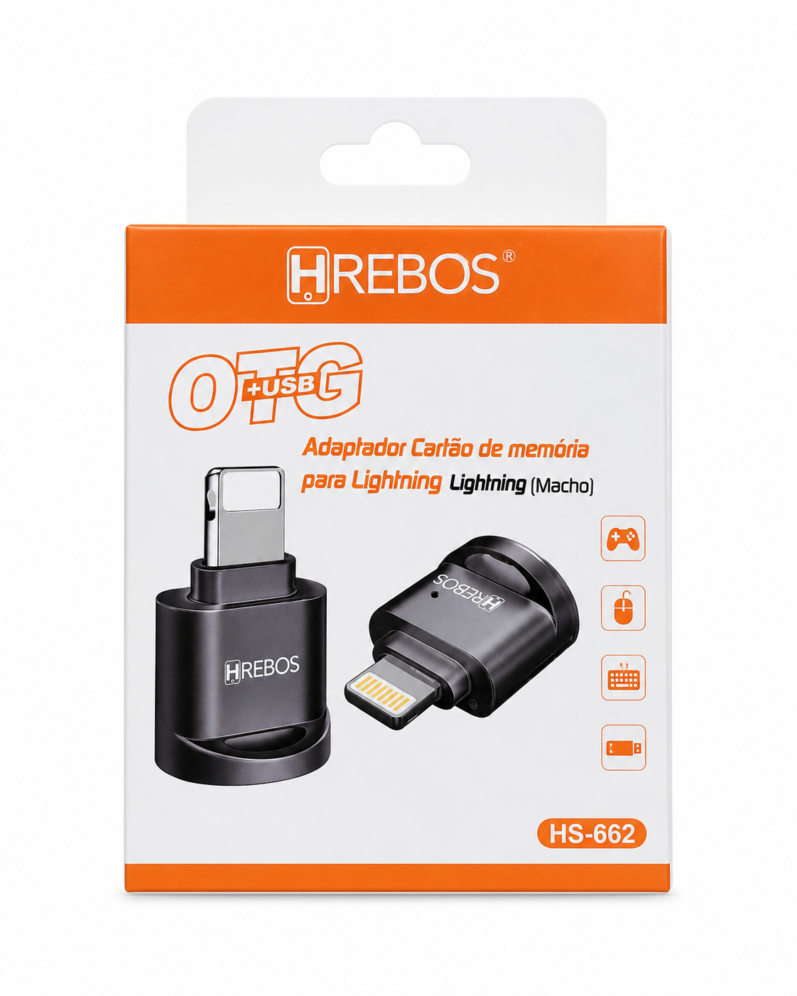 Hrebos HS-662 - Adaptador OTG para Cartão de Memória Lightning