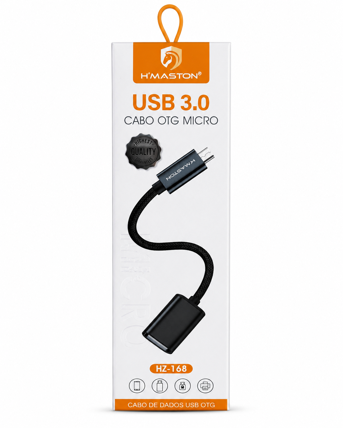 H'Maston HZ-168 - Cabo OTG Micro USB