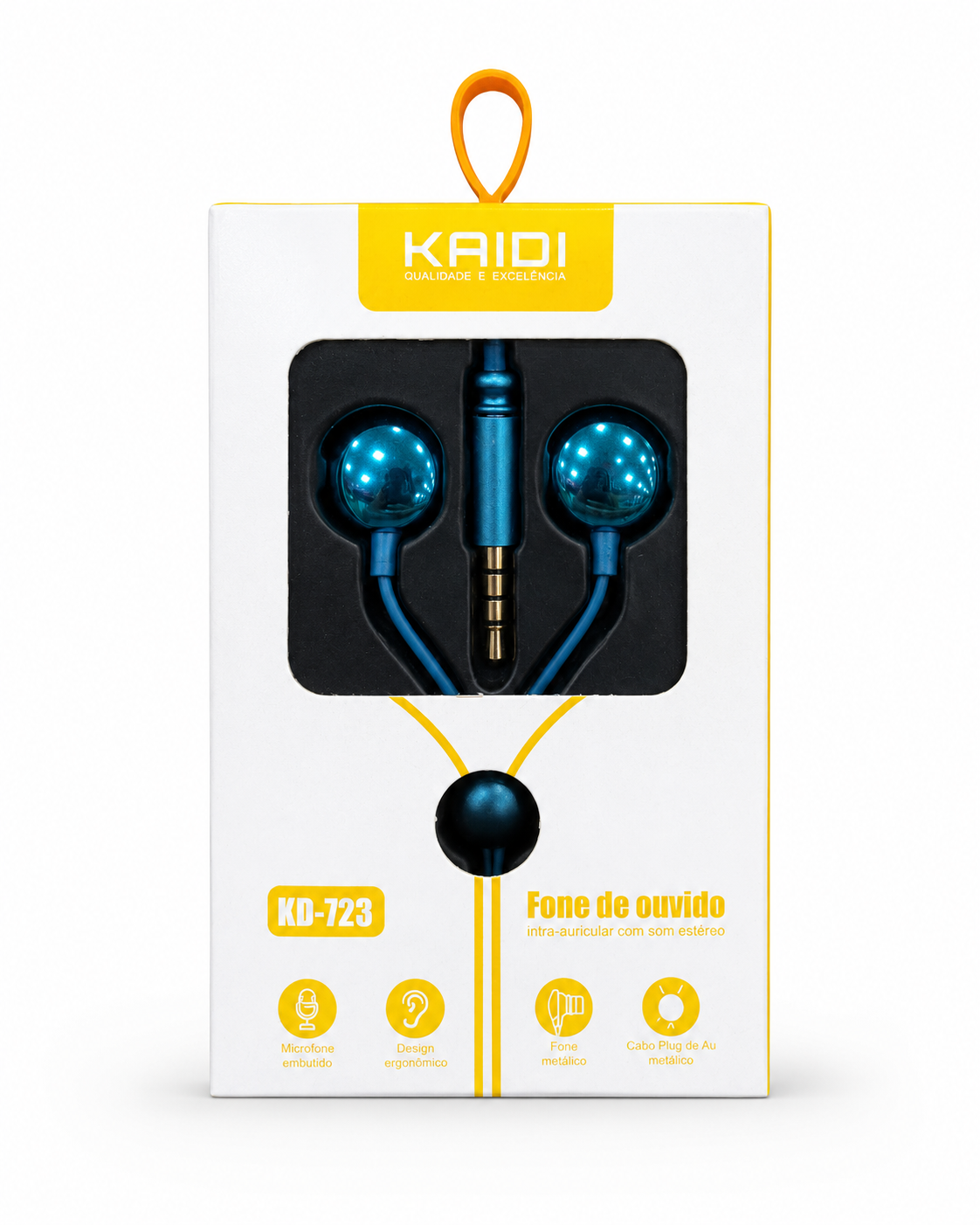 Kaidi KD-723 - Fone de Ouvido com Fio
