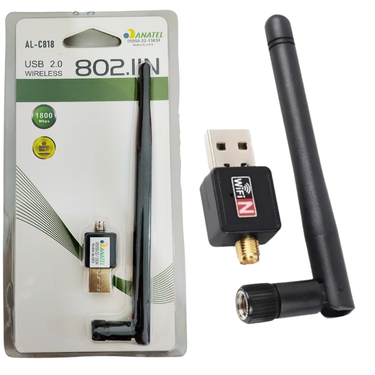 Adaptador USB Wireless 2.0 AL-C818