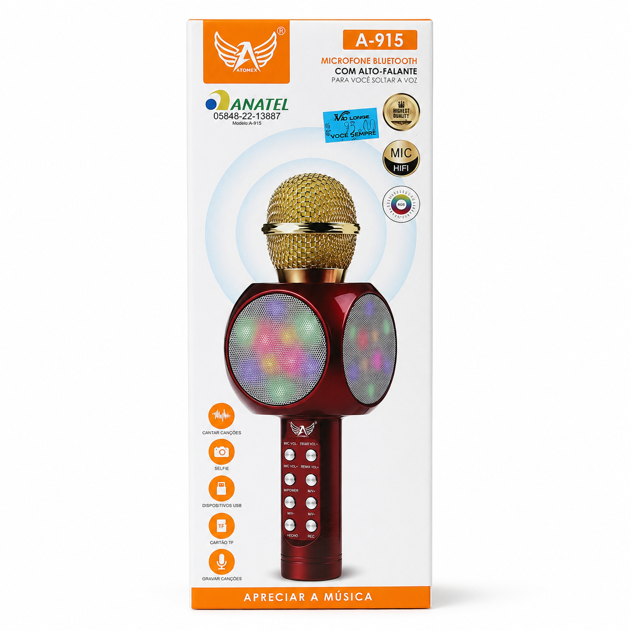 A-915 - Microfone com Alto Falante