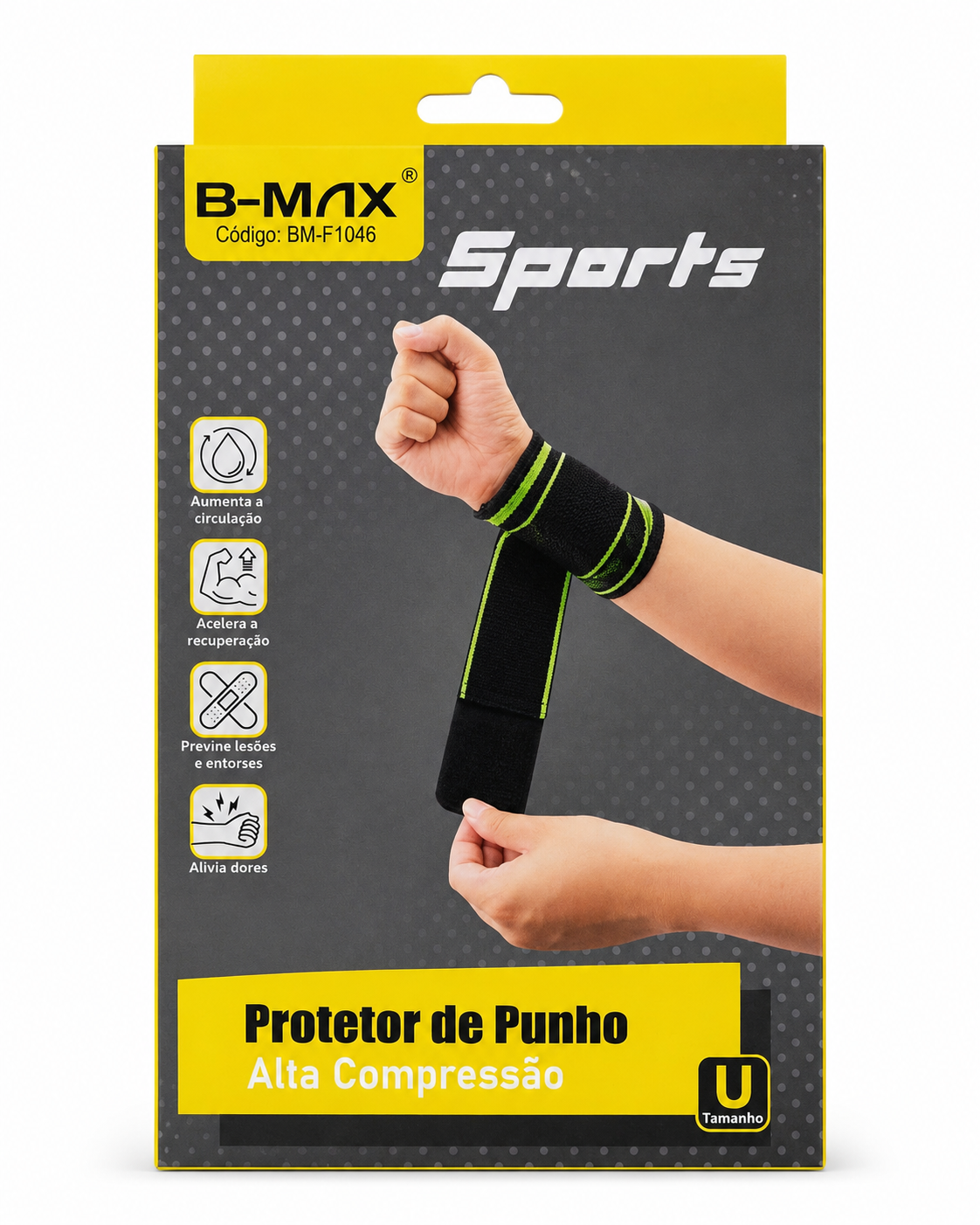 BM-F1046 Protetor De Punho De Compressão Ortopédica