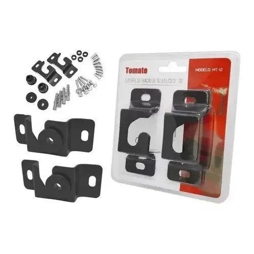 MT-12 Suporte Fixo de Parede Tomate para TV LED/LCD/Plasma 13" a 70" VESA Preto