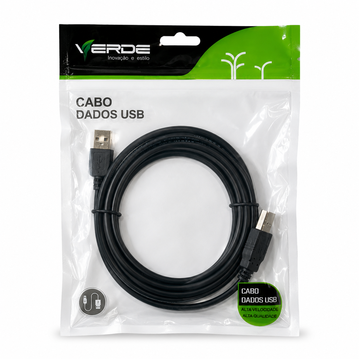 Verde - Cabo para Impressora