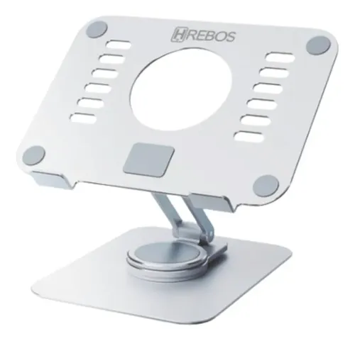 HS573 Suporte para Tablet Universal Ajustável Dobrável | Ideal para Mesa, Carro e Viagens
