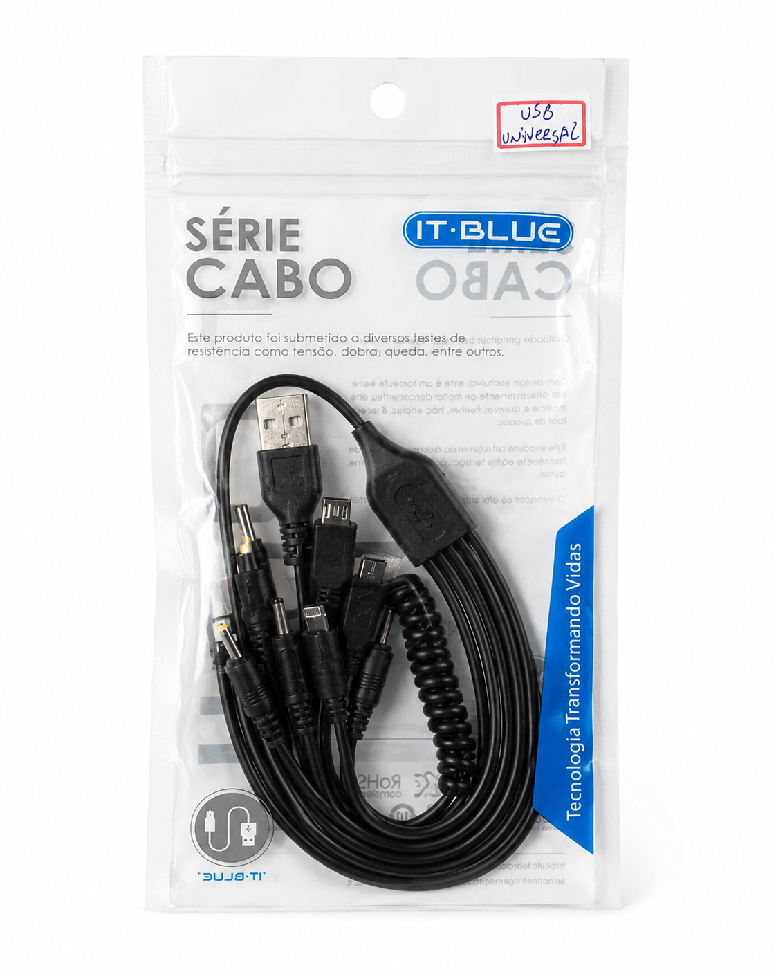 IT-Blue - Cabo USB Universal 10 em 1