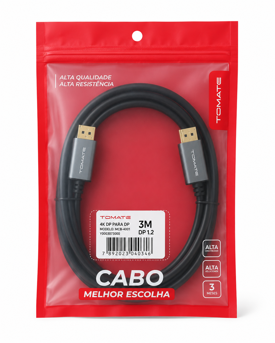 Cabo DisplayPort 3m