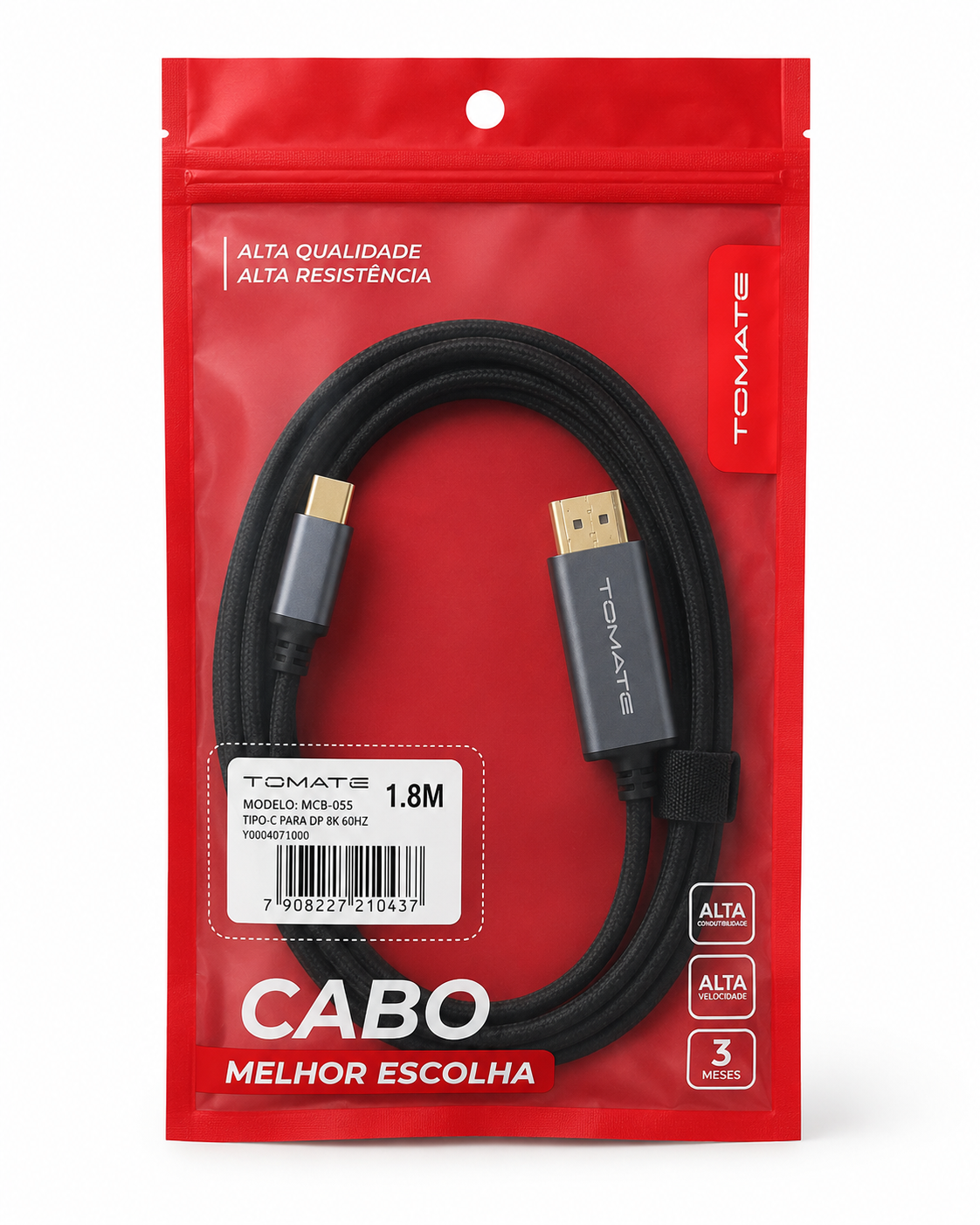 Tomate - Cabo Tipo-C para Hdmi 1,8m