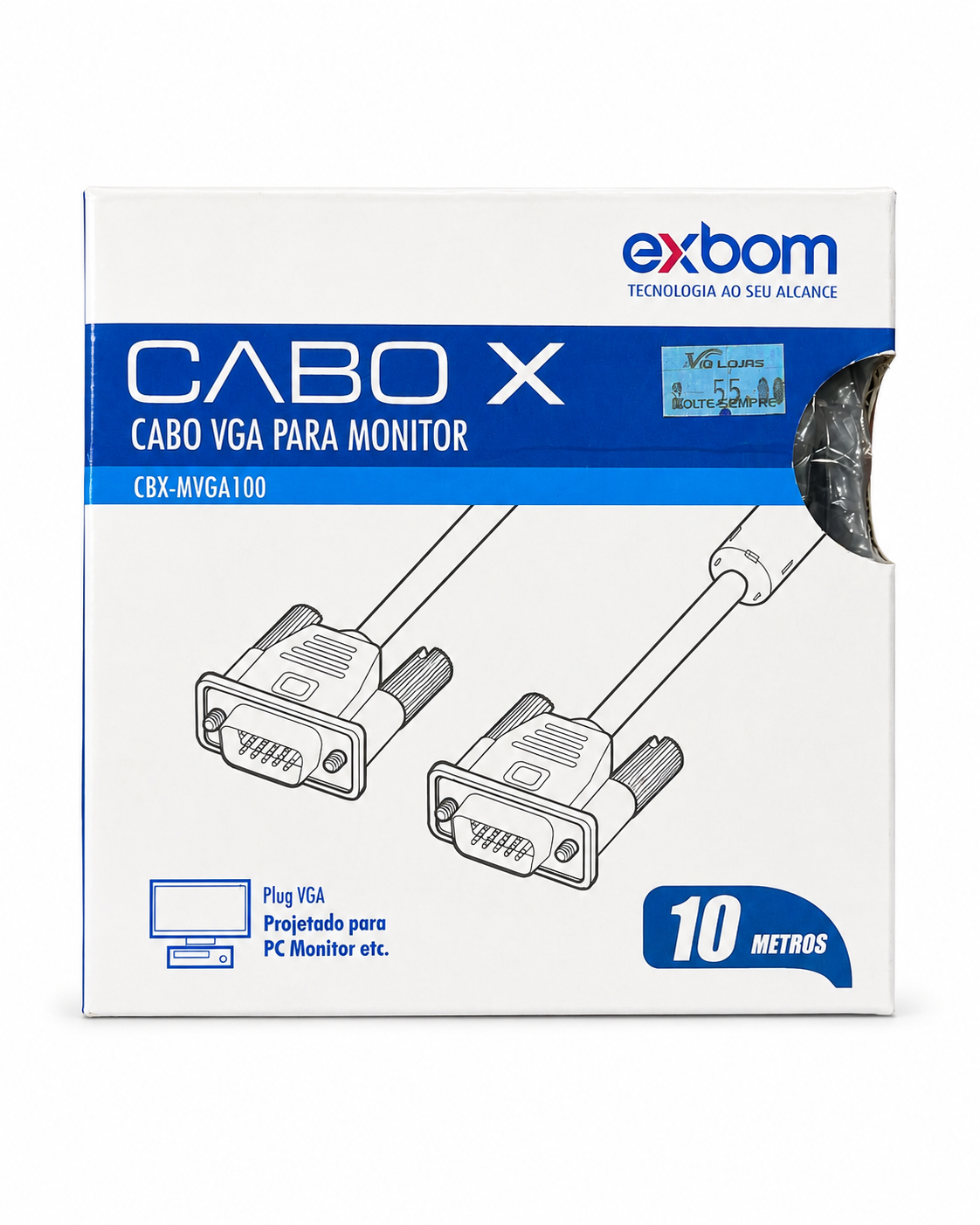Cabo VGA para Monitor 10m