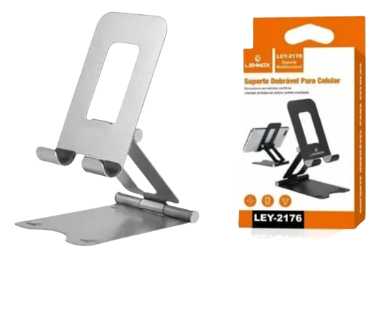 LEY 2176 Suporte Dobrável Universal para Celular e Tablet - Portátil e Ajustável