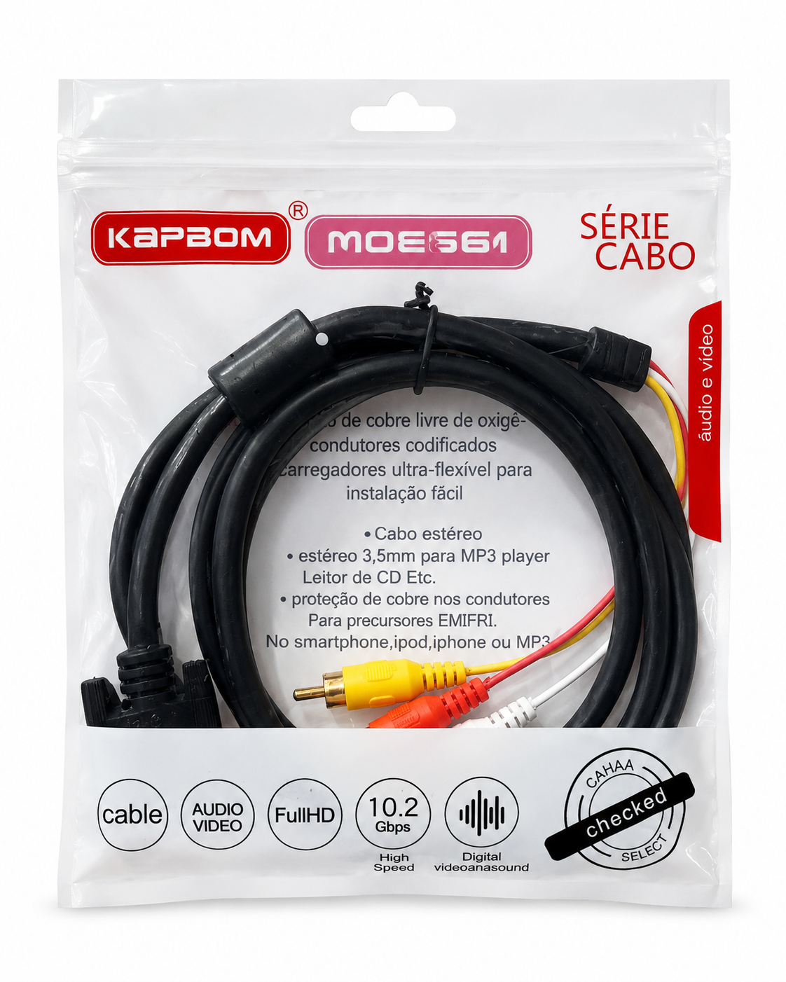 Kapbom - Cabo VGA para RCA