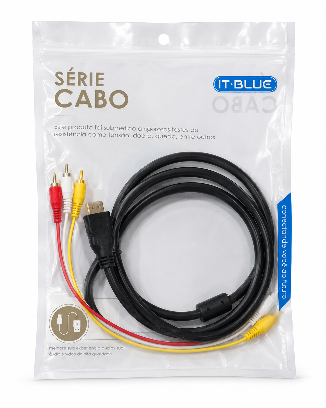 IT-Blue - Cabo HDMI para 3 RCA 1,5m