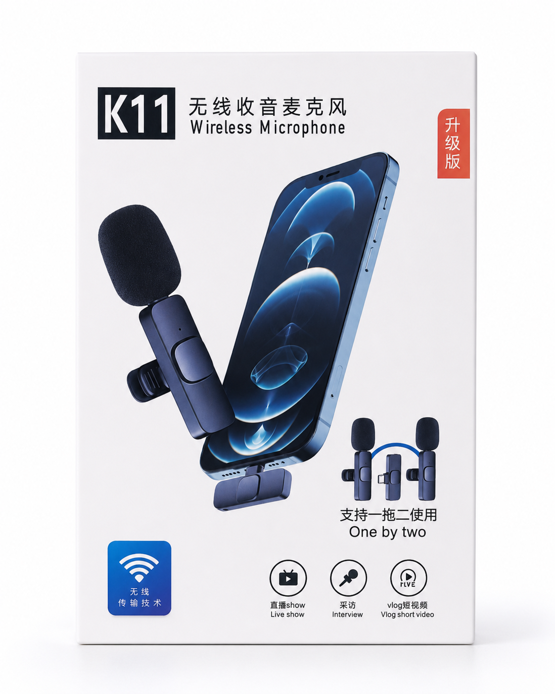 K11 - Microfone de Lapela Sem Fio
