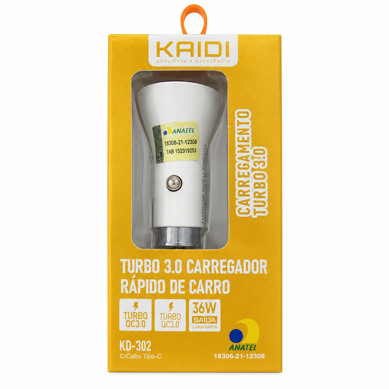 Kaidi - Carregador Veicular Turbo 3.0