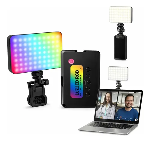 BM-L26 Luz de Preenchimento LED Portátil BMAX para Celular: Ideal para Selfie, Vídeo e Live