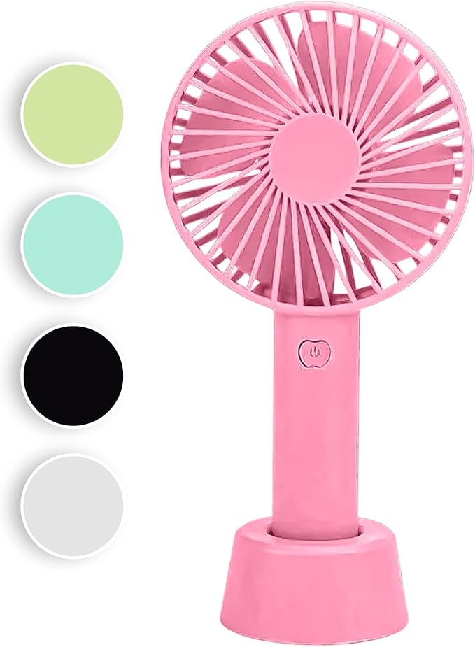 OIH-6101 Mini Ventilador Portátil USB Recarregável 800mAh - Compacto, Silencioso e Potente para Uso Pessoal