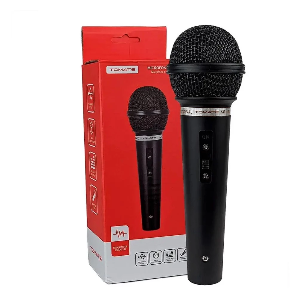 MT-1018 Microfone Tomate Profissional para Gravação, Streaming e Voz Clara