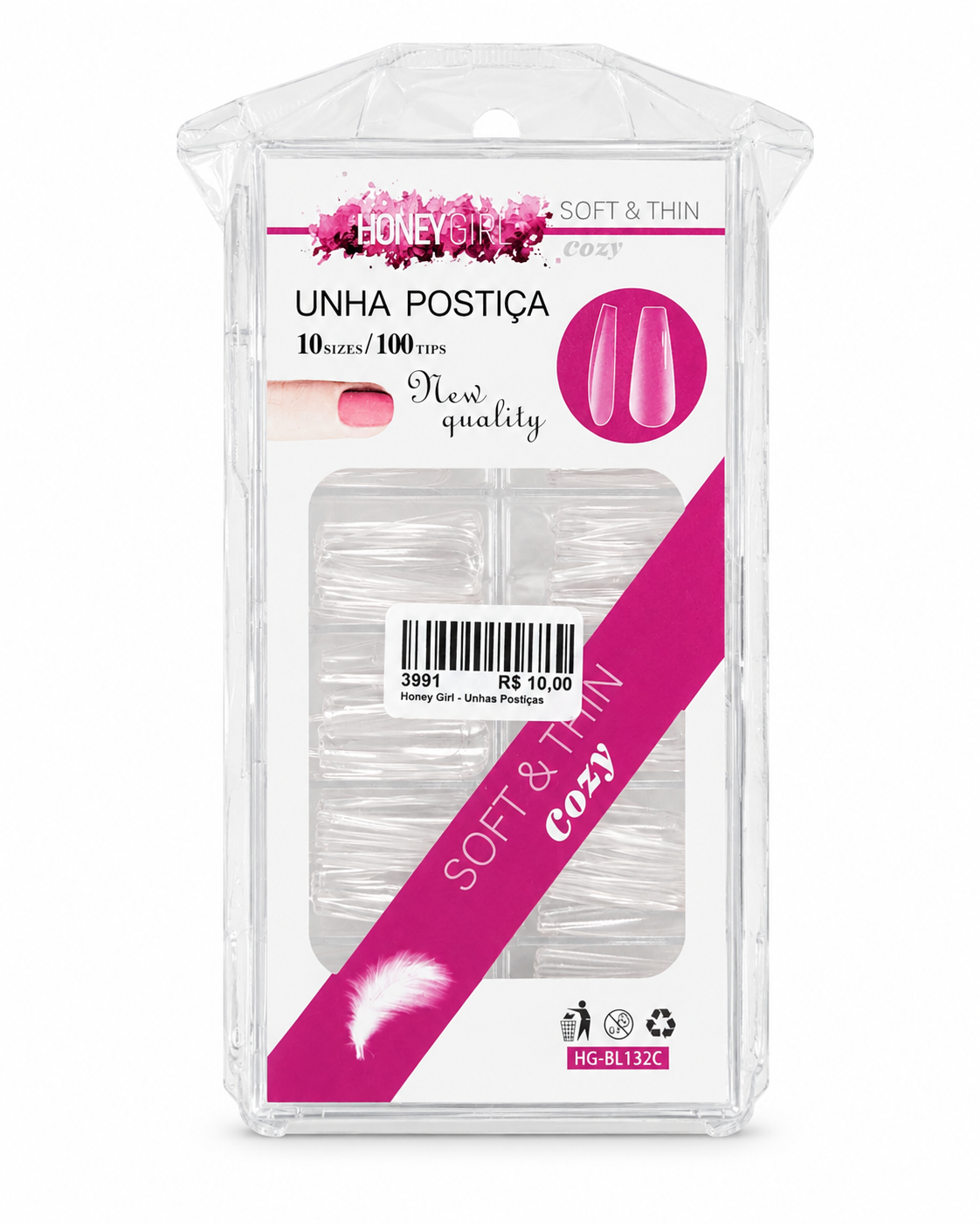 Honey Girl - Unhas Postiças
