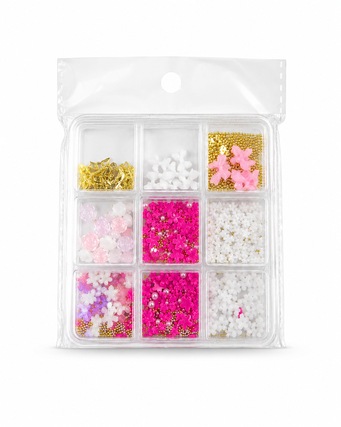 Flor Rosa para Decoração de Unhas