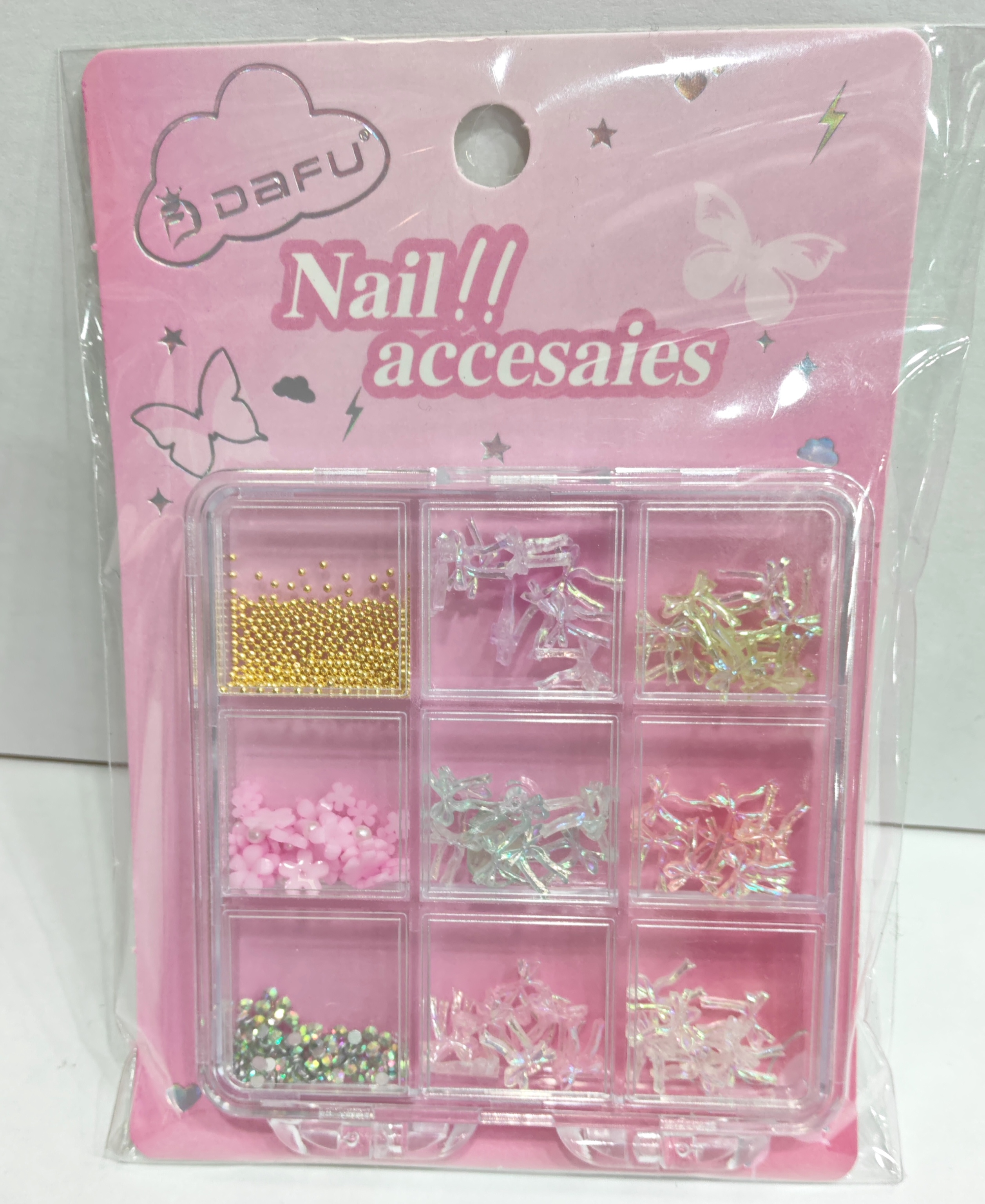 Decoração de unha - lacinhos