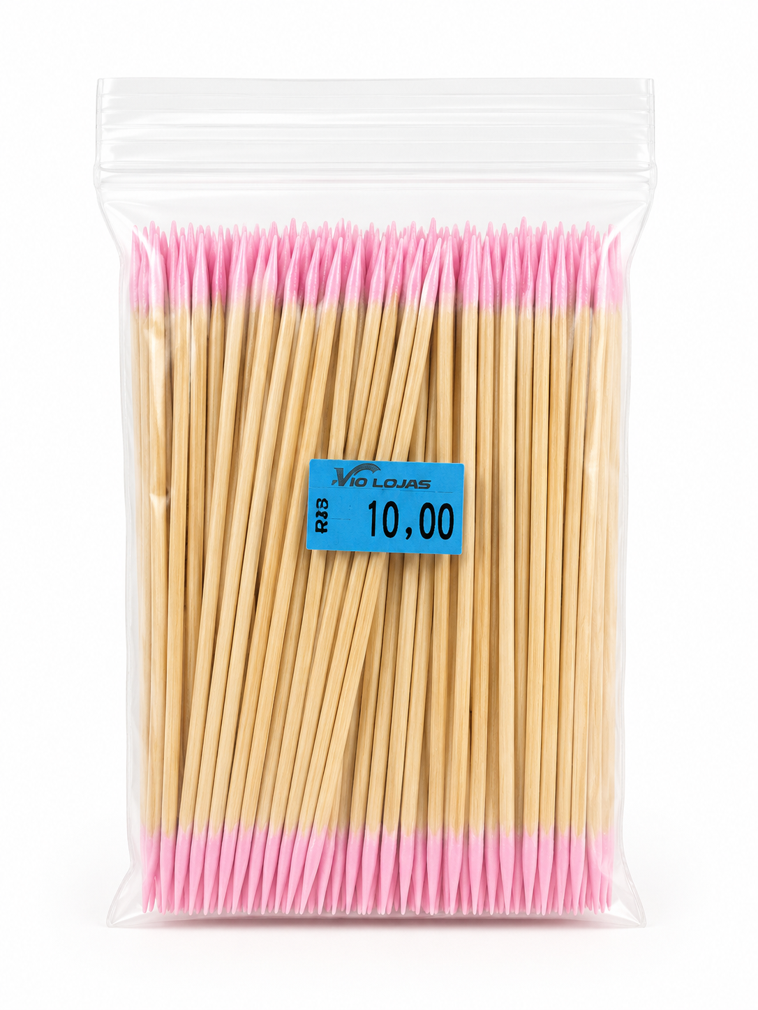 Palito de Algodão Rosa