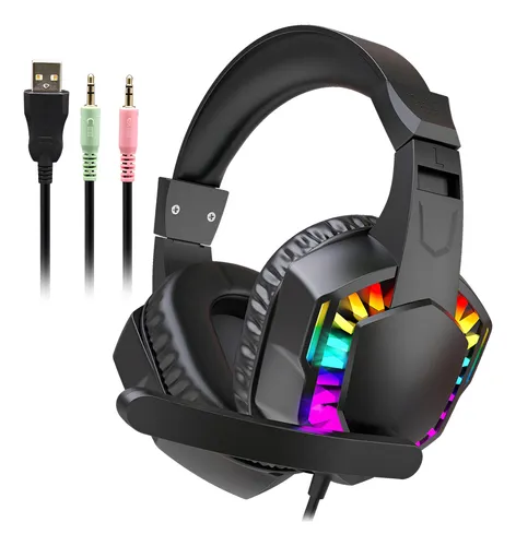 Headset Gamer EJ007 com Microfone para PC, PS4, Xbox e Celular - Som Imersivo e Conforto