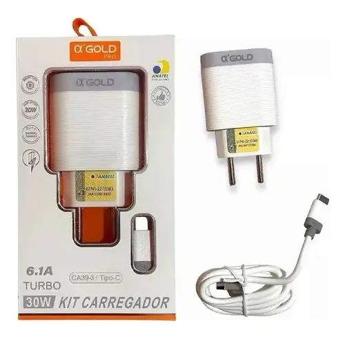 A'Gold - Kit Carregador Micro USB 30W