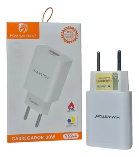 H'Maston Y59-4 - Carregador de Parede USB e Tipo-C 30W