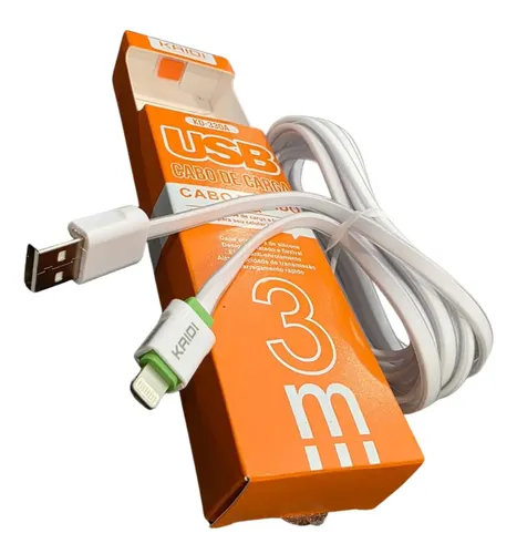 Kaidi KD-330A - Cabo USB para Micro USB 3m