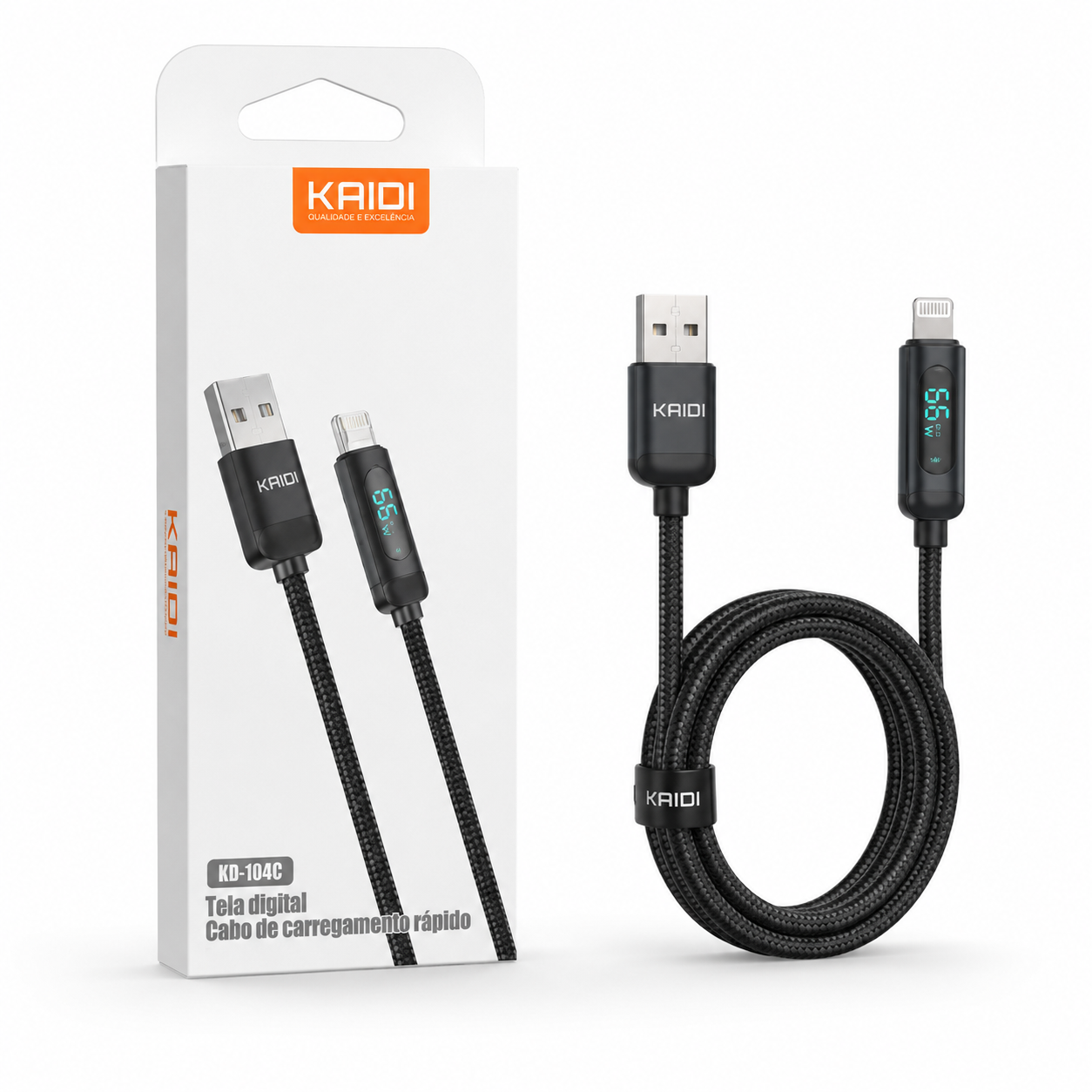 Kaidi KD-104A - Cabo USB para Lightning 1m