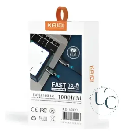 Kaidi KD-100CL - Cabo Tipo-C para Lightning 20W 1m com Display