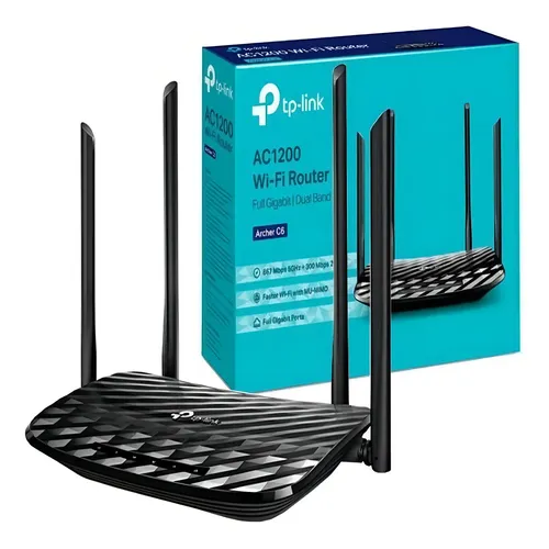 ARC-C6 Roteador TP-Link Archer C6 AC1200 Dual Band Gigabit Wi-Fi