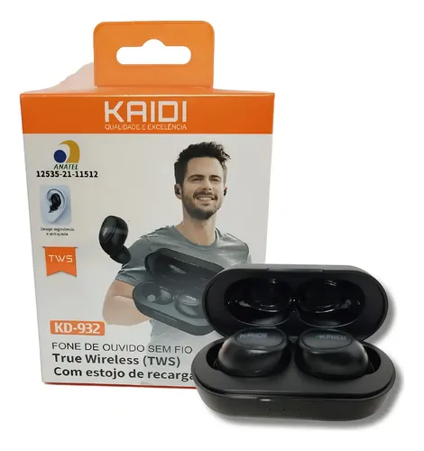 KD-932 Fone de Ouvido Intra-Auricular com Microfone e Controle de Volume