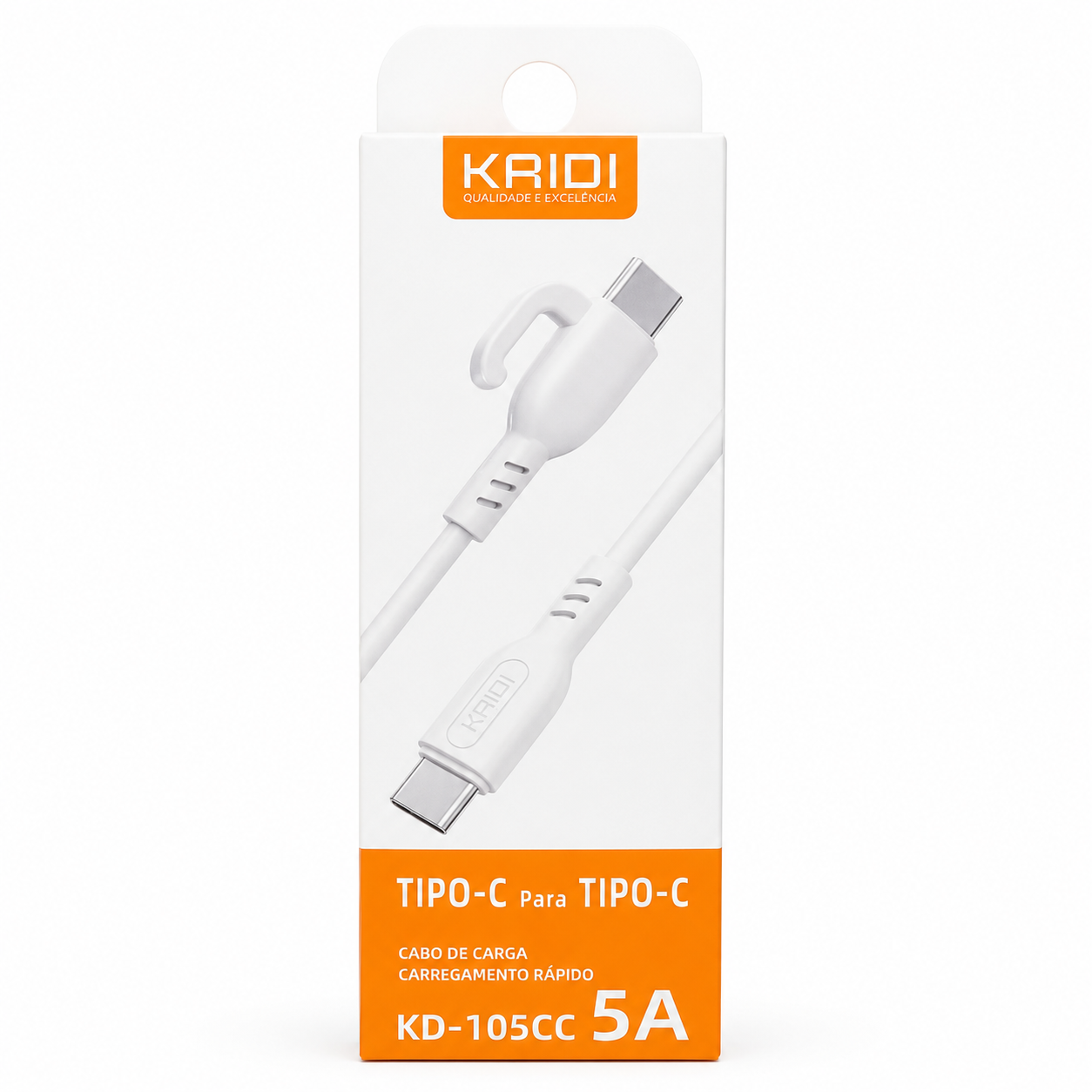 Kaidi KD-105CC - Cabo Tipo-C para Tipo-C