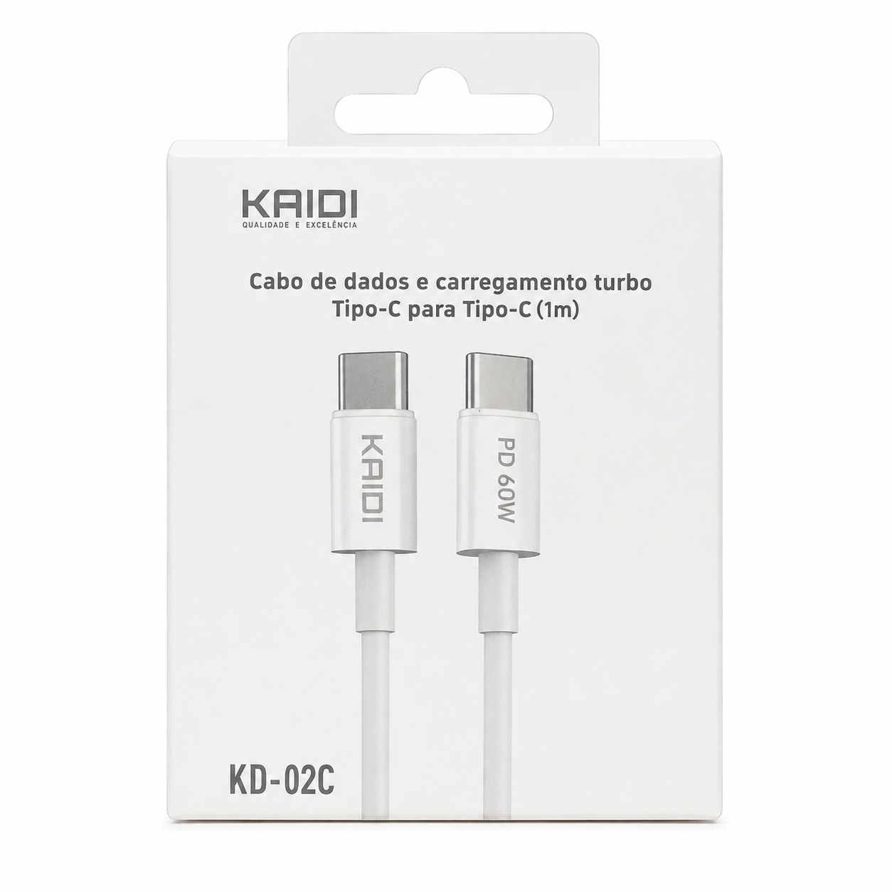 Kaidi KD-02C - Cabo Turbo Tipo-C para Tipo-C