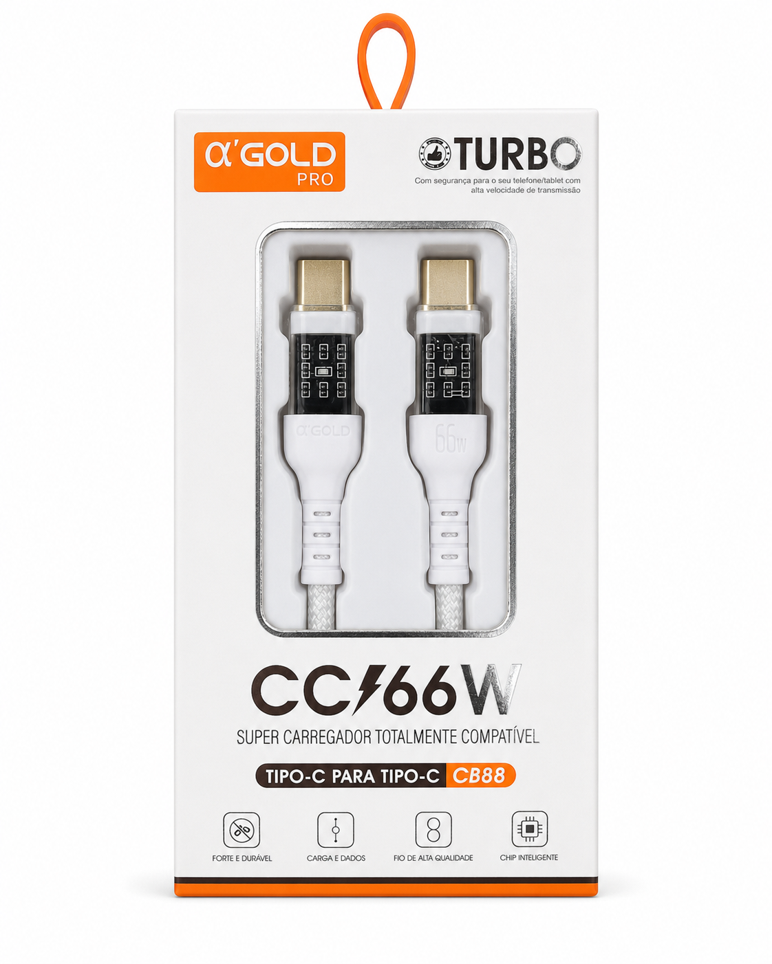 Gold Pro CB88 - Cabo Tipo-C para Tipo-C