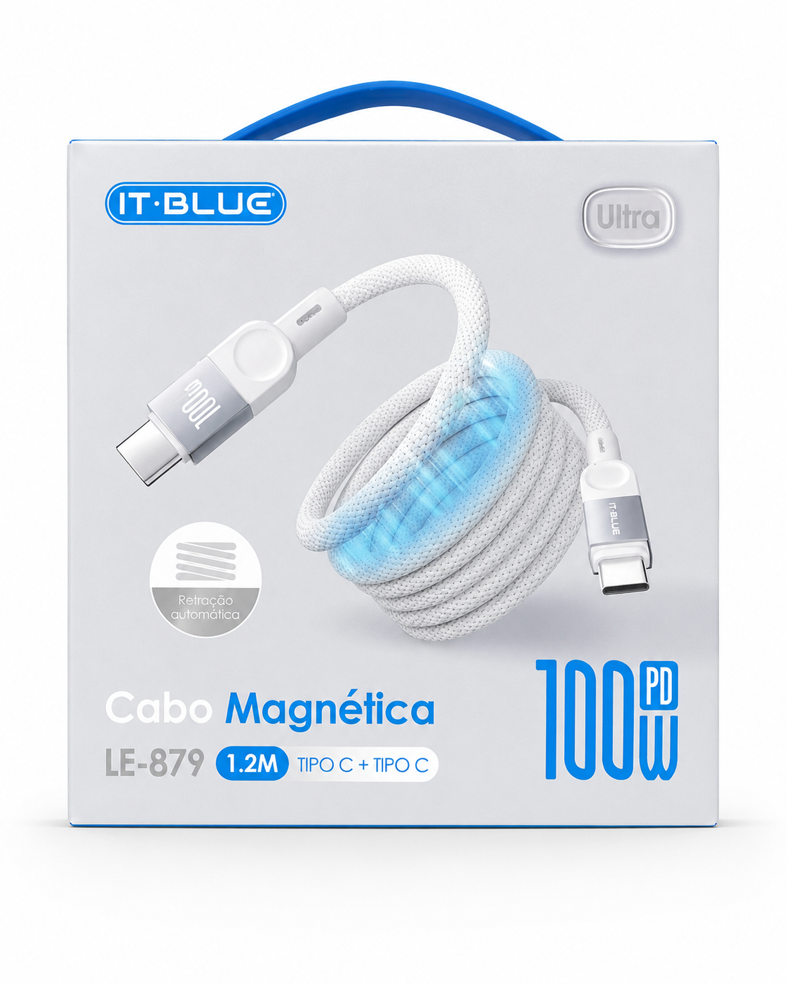 IT-Blue LE-879 - Cabo Magnético Tipo-C para Tipo-C